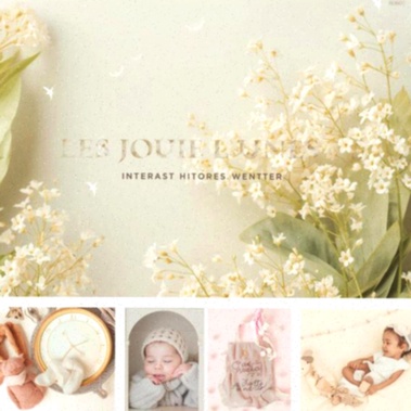 Bannière Paysage de Fête des mères Blanc Rouge et Marron Clair Aquarelle  (2)